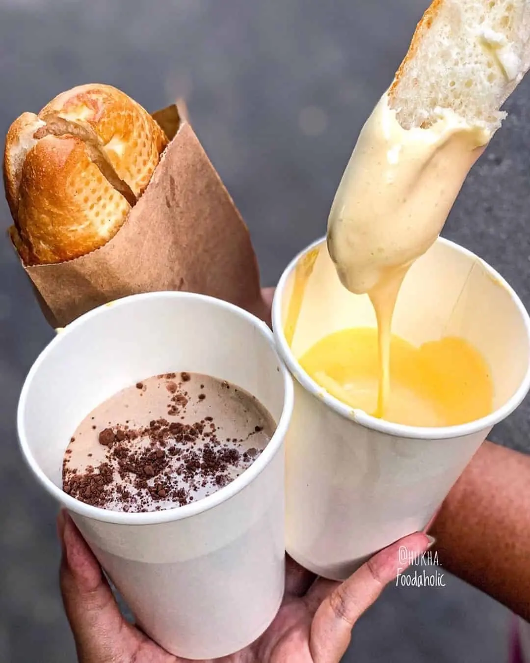 Hình ảnh Siêu Kem Trứng Cacao + Bánh Mì Nướng (1 suất 3 trứng + 2 bánh )