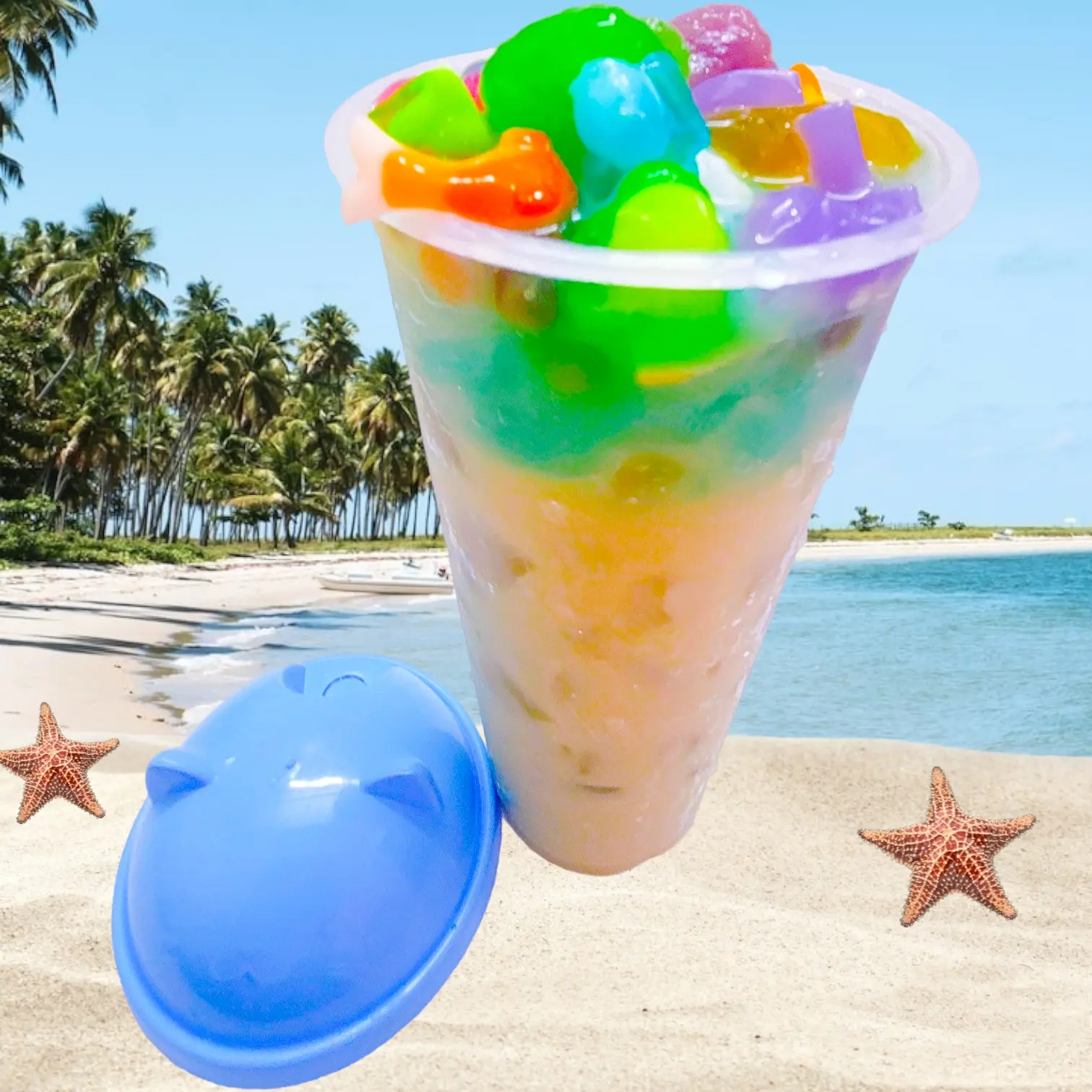 Hình ảnh Trà Sữa Việt Quất, Full 23 Topping (700ml)