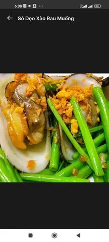 Hình ảnh SÒ DẸO XÀO RAU MUỐNG