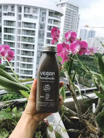 Hình ảnh Sữa Hạt Điều & Mè Đen - Cashew & Black Sesame Seed Milk