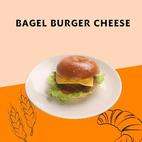 Hình ảnh Bagel burger cheese