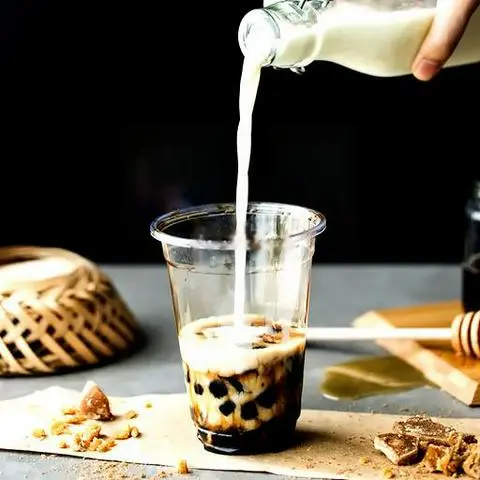 Hình ảnh Sữa tươi trân châu đường đen phô mai tươi