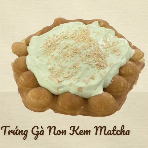 Hình ảnh Bánh Trứng Gà Non Kem Matcha