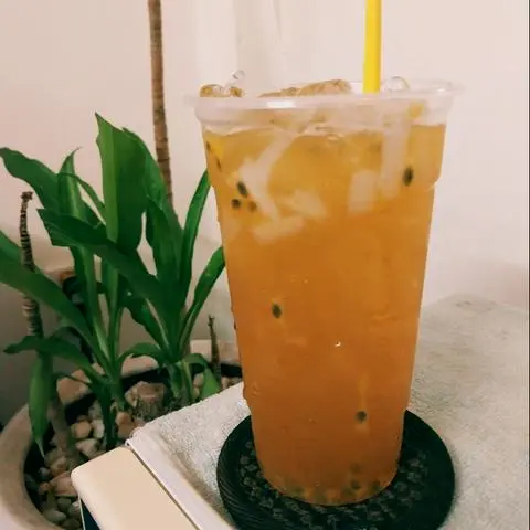 Hình ảnh Lục trà chanh dây,thạch dừa