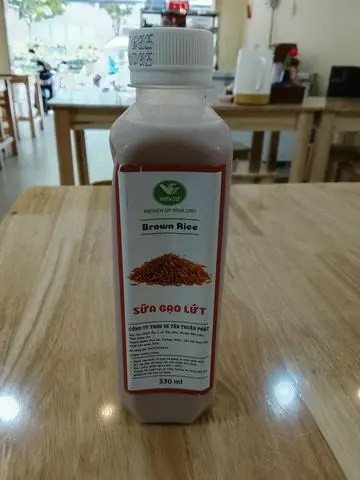 Hình ảnh sữa gạo lứt