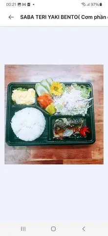 Hình ảnh Saba teri yaki bento (Cơm phần cá saba Nauy sốt teri)