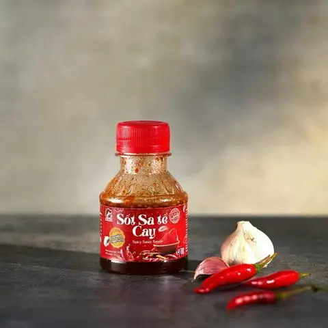 Hình ảnh Sốt sate cay chấm hải sản, trái cây abi 