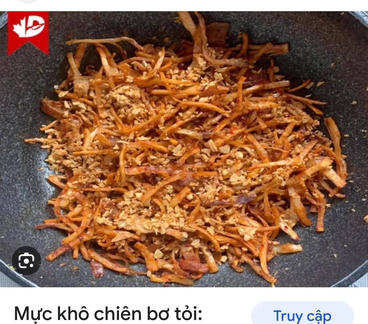Hình ảnh Khô Mực Chiên Bơ Tỏi