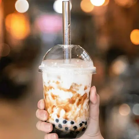 Hình ảnh sữa tươi trân châu đường đen ly 700ml