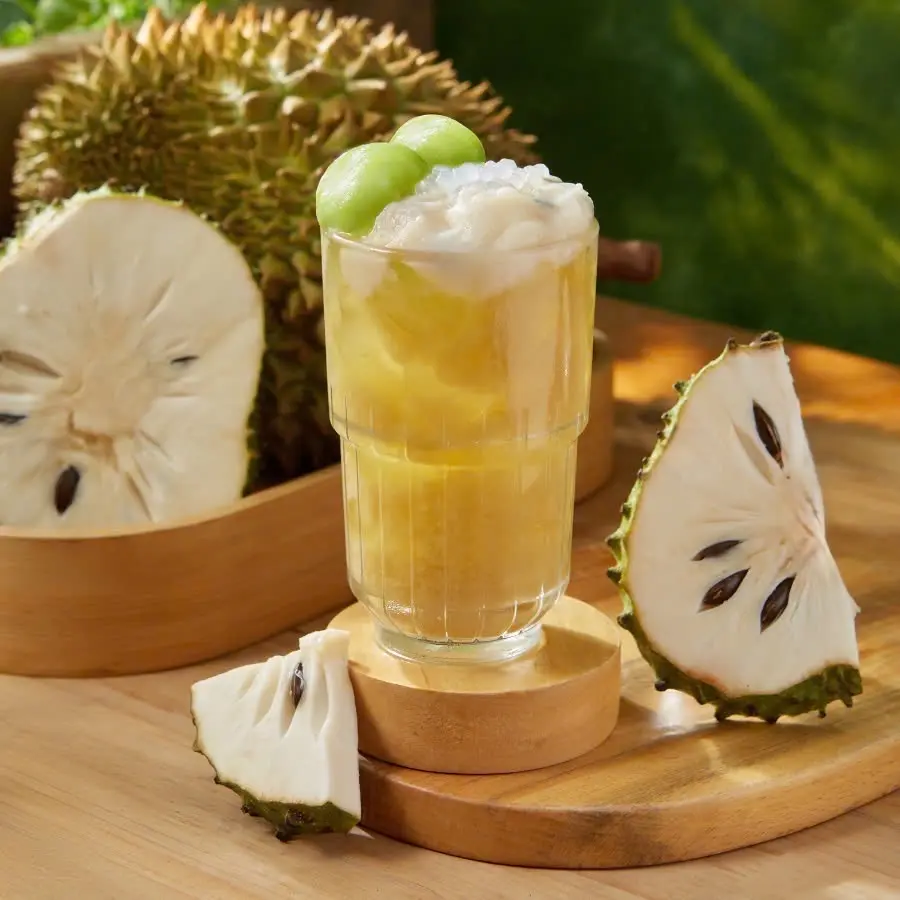 Hình ảnh Trà Sầu Riêng Mãng Cầu Mochi Sầu