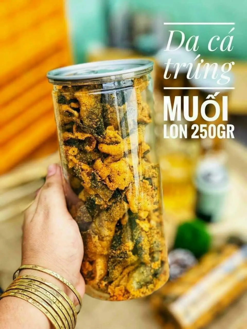 Hình ảnh Da Cá Trứng Muối 250gr