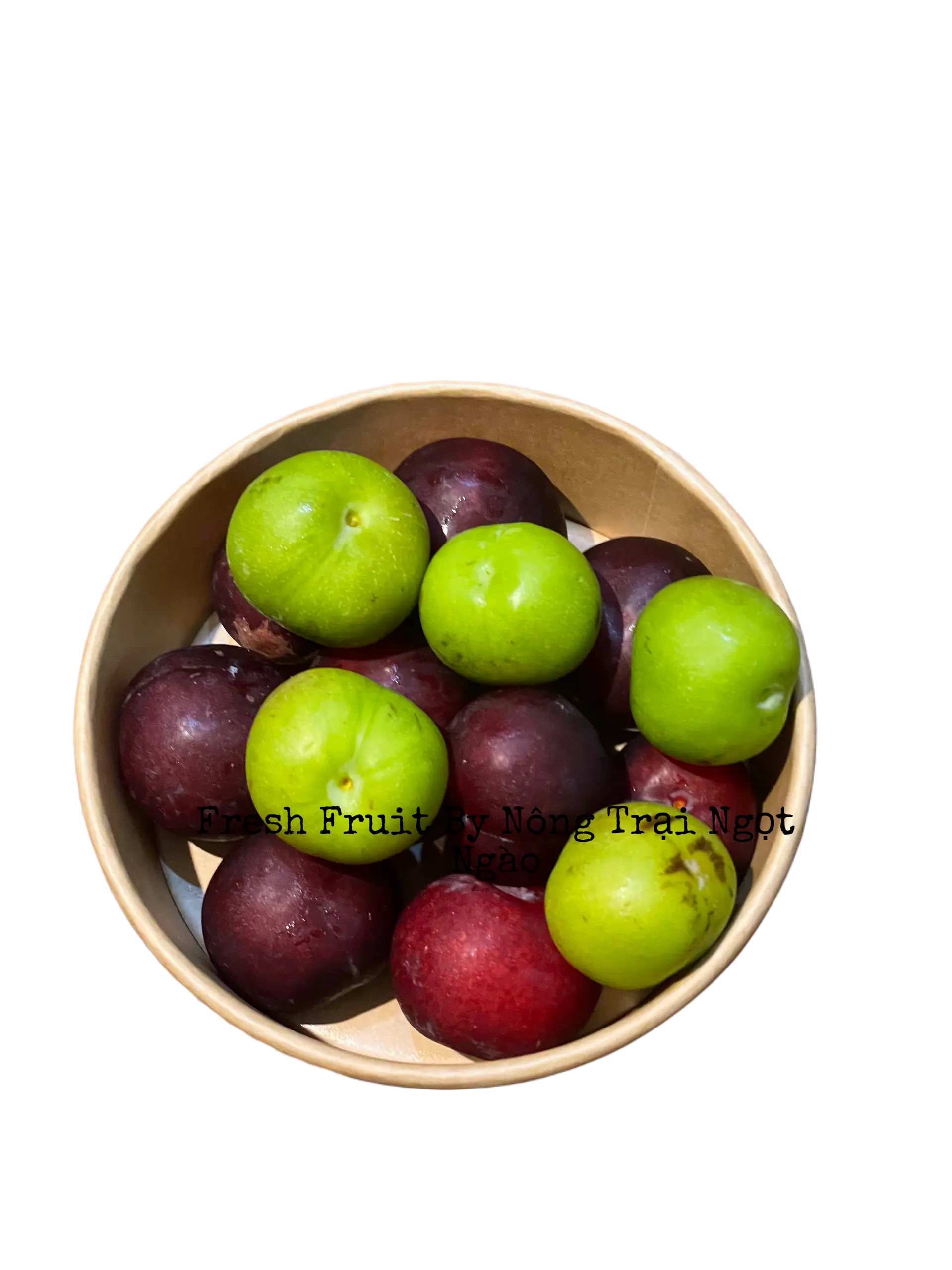 Hình ảnh mận cherry + Mận Xanh róc -hộp