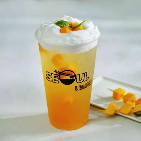 Hình ảnh lục trà xoài machiato