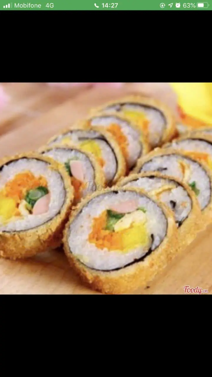 Hình ảnh Kimbab Cá Ngừ Cuộn Phô Mai Chiên Xù 