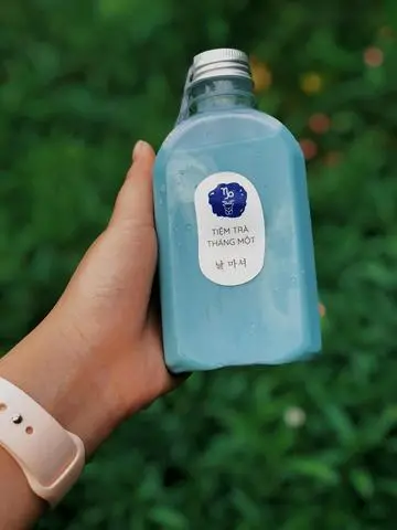 Hình ảnh Trà Sữa Hoa Đậu Biếc ( CHAI 350ML )