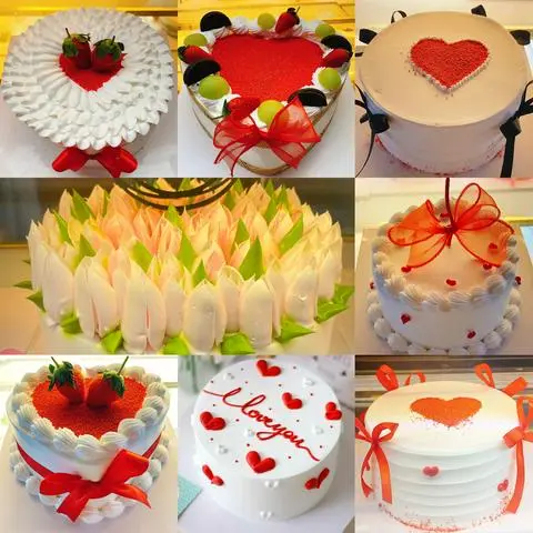Hình ảnh Bánh kem mừng Valentine lễ tình nhân size 20cm