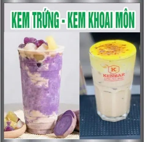 Hình ảnh Trà sữa kem khoai môn 700ml