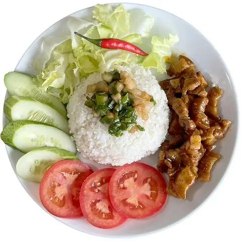 Hình ảnh Cơm Ba rọi kho tiêu