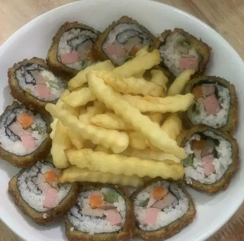 Hình ảnh Combo khoai tây - kimbap