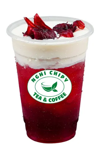 Hình ảnh Trà hoa atiso macchiato