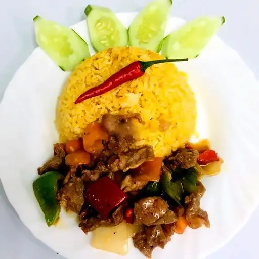 Hình ảnh Cơm bò lúc lắc - có canh