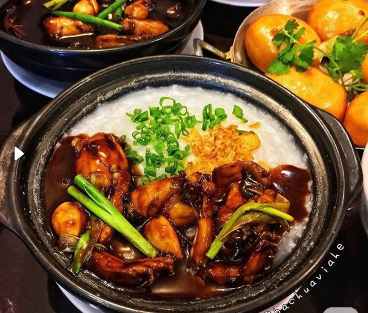 Hình ảnh (đặc biệt )Ếch Singapore 2Con To - cháo lá dứa -tỏi phi