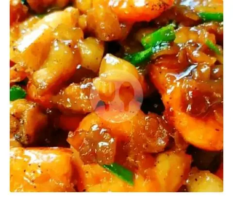 Hình ảnh Cơm thịt heo kho với bầu