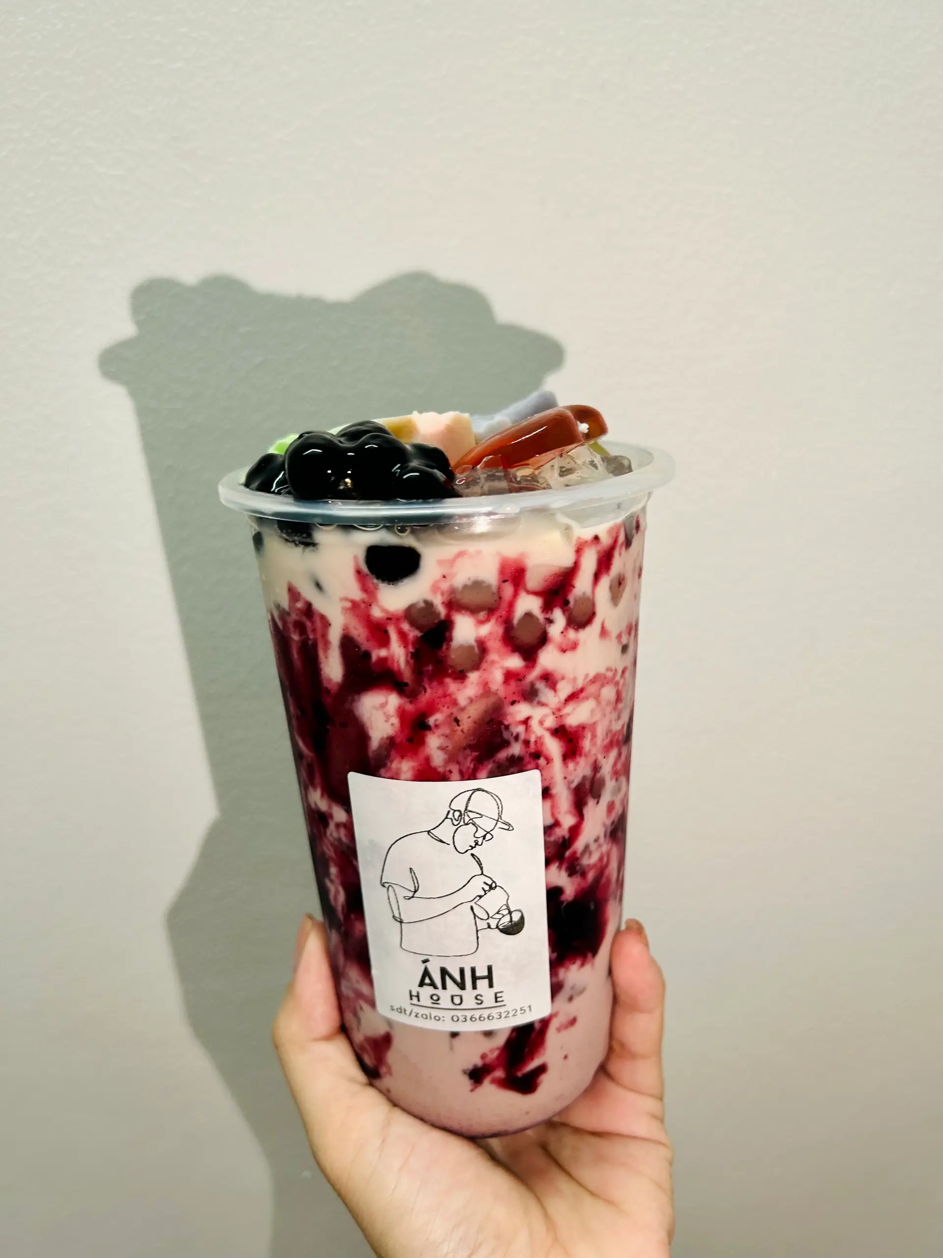 Hình ảnh Trà sữa Việt Quất  Size L Full Topping