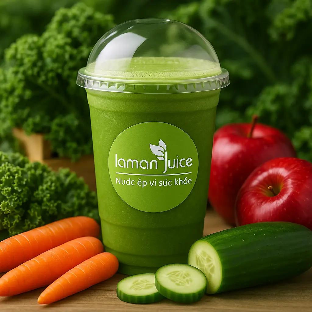 Hình ảnh J33 Nước Ép Kale + Táo + Cà Rốt + Dưa Leo