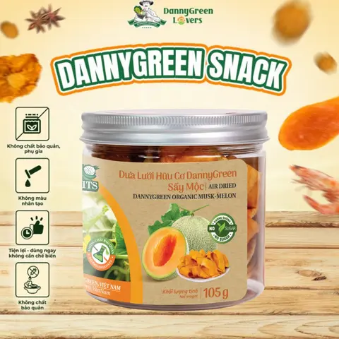 Hình ảnh Dưa Lưới Hữu Cơ DannyGreen Sấy Mộc Hộp 105Gr