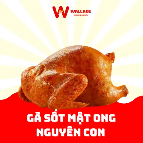 Hình ảnh Gà sốt mật ong nguyên con