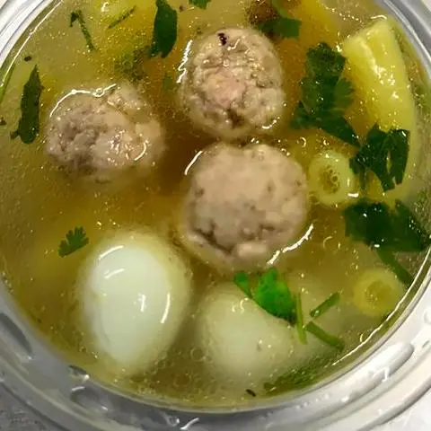 Hình ảnh Nui ống thịt viên người lớn