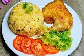 Hình ảnh cơm đùi gà lớn