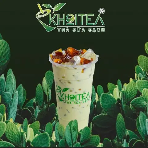 Hình ảnh Trà Sữa Thái Xanh Thạch Phô Mai - Size L