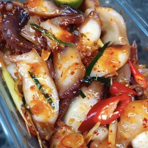 Hình ảnh Bạch tuộc sốt thái (size lớn)