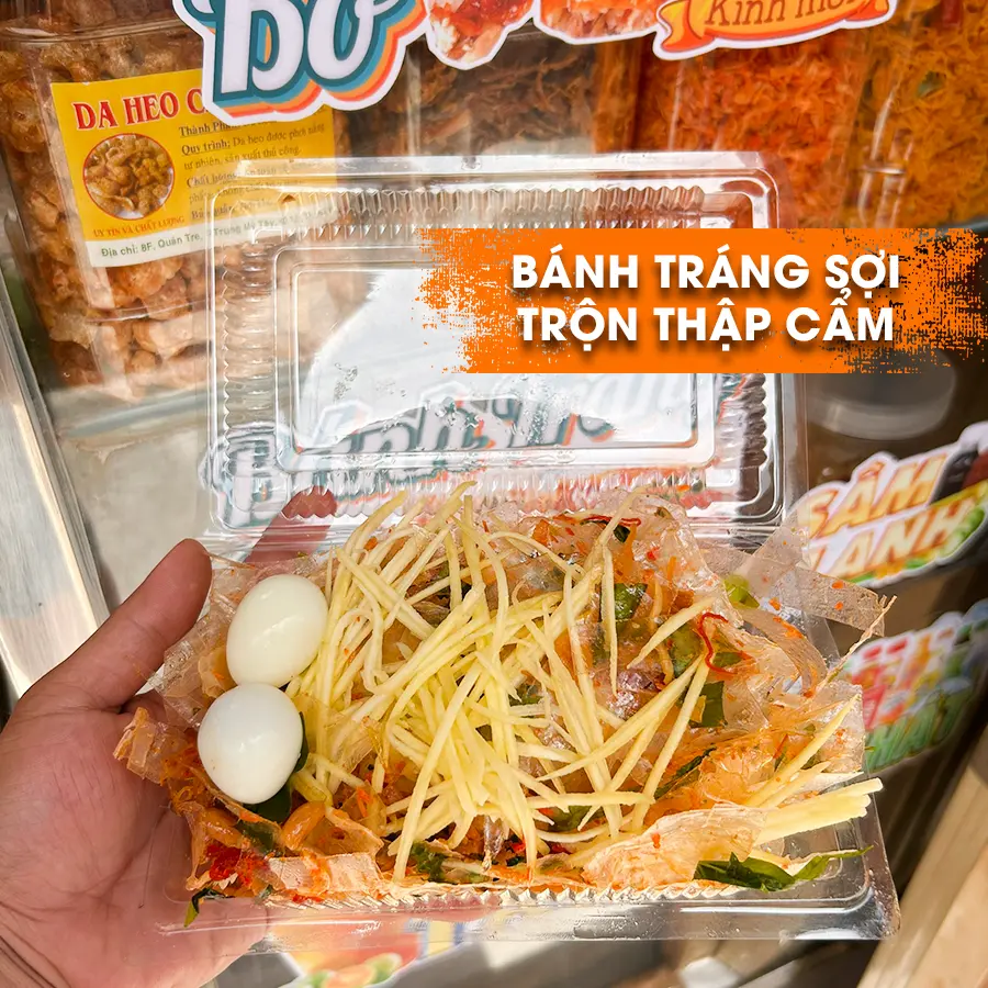 Hình ảnh Bánh Tráng Sợi Trộn Thập Cẩm