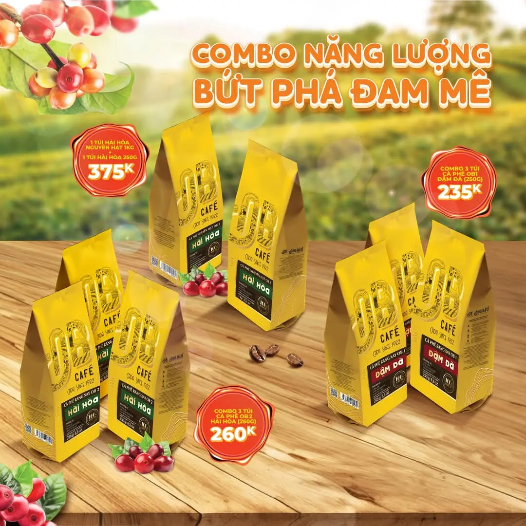 Hình ảnh Cà phê rang xay hài hoà OB2