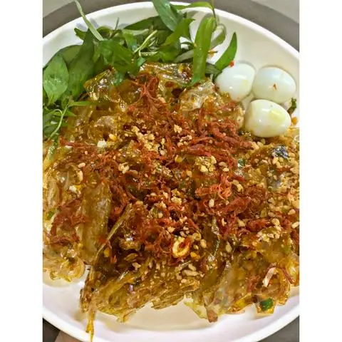 Hình ảnh Bánh tráng phơi sương sốt bò