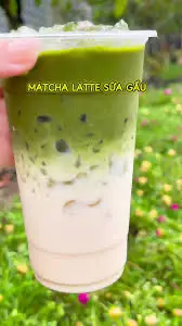 Hình ảnh Matcha sữa gấu