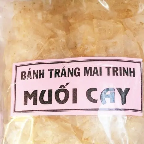 Hình ảnh bánh tráng muối cay