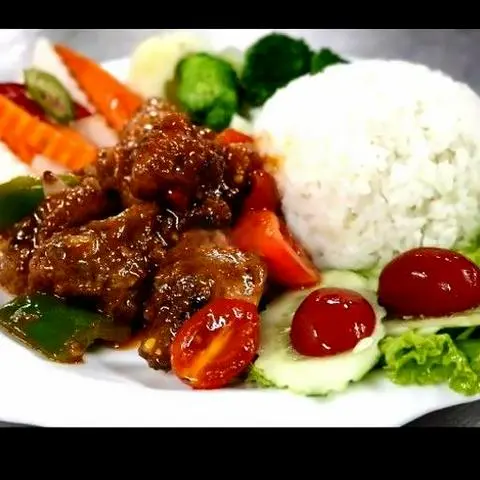 Hình ảnh Cơm Chiên Sườn Chua Ngọt