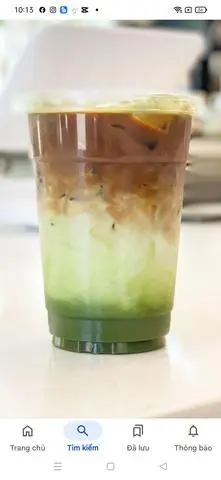 Hình ảnh macha latte cà phê 