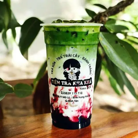 Hình ảnh Matcha Latte Việt Quất 