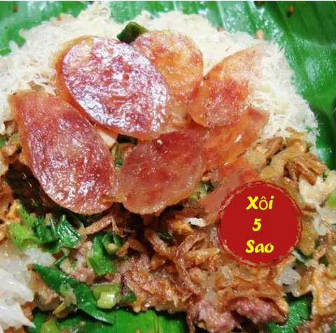 Hình ảnh Xôi chà bông + lạp xưởng