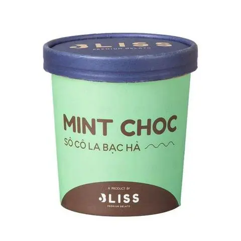 Hình ảnh Kem Socola Bạc Hà 473ml Bliss Premium Gelato