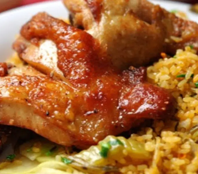 Hình ảnh Cơm gà sốt me