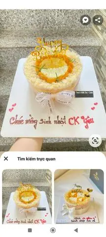 Hình ảnh bông lan trứng muối sinh nhật size vừa