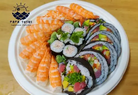 Hình ảnh combo ebi sushi 5, big roll , tuna mayo 