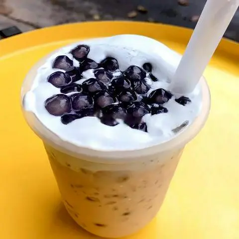 Hình ảnh Trà sữa bạc hà trân châu