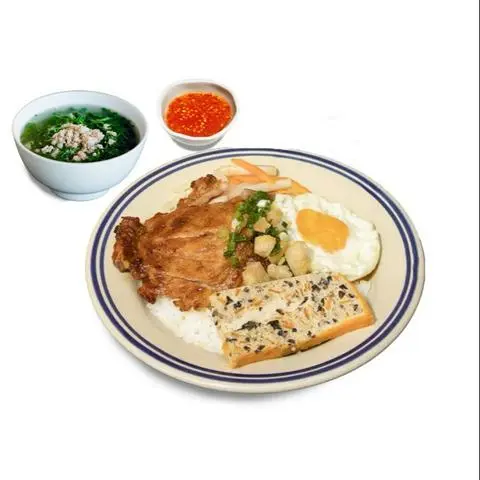 Hình ảnh Cơm Tấm Sườn + Chả + Trứng